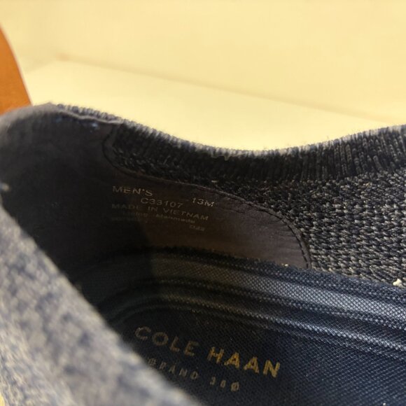 Cole Haan Original Grand Shoes Mens Size 13 Blue Stitchlite Wingtip Oxfords - Picture 7 of 7